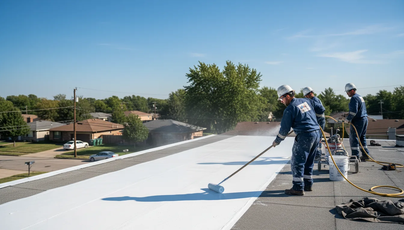 Commercial roof coating in Burlington, OK near me